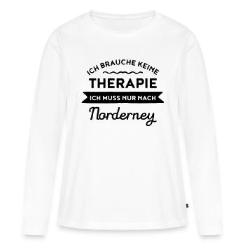 Therapie Norderney - Women's Premium Organic Long Sleeve Shirt - white - Front - Julia (174cm)