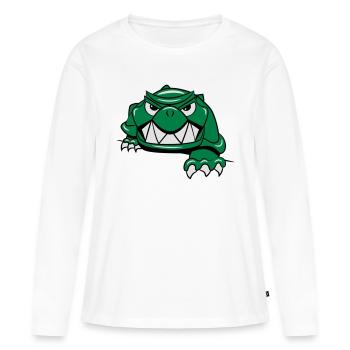 schildkröte horror - Frauen Premium Bio Langarmshirt - Weiß - Vorne - Julia (174cm)