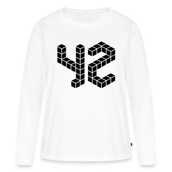 42, Die Antwort, Per Anhalter, Galaxis, Sci-fi - Frauen Premium Bio Langarmshirt - Weiß - Vorne - Julia (174cm)