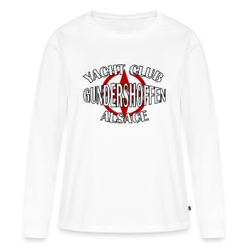 Yacht Club Gundershoffen - Frauen Premium Bio Langarmshirt - Weiß - Vorne - Julia (174cm)