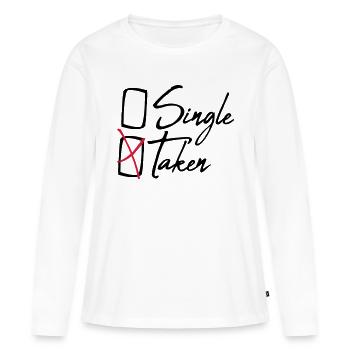 Awarded single taken - Women's Premium Organic Long Sleeve Shirt - white - Front - Julia (174cm)