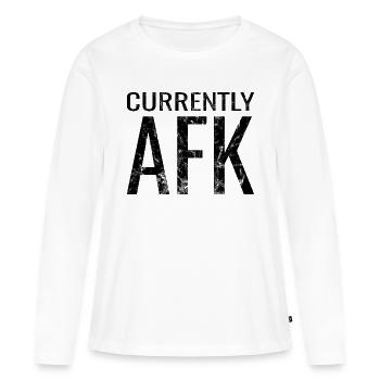 Gaming Zocker AFK Geschenk Zocken - Frauen Premium Bio Langarmshirt - Weiß - Vorne - Julia (174cm)