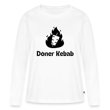 Döner Kebab - Frauen Premium Bio Langarmshirt - Weiß - Vorne - Julia (174cm)