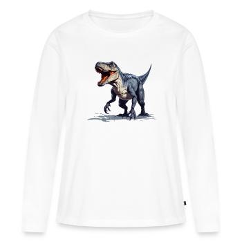 Raptor - Women's Premium Organic Long Sleeve Shirt - white - Front - Julia (174cm)