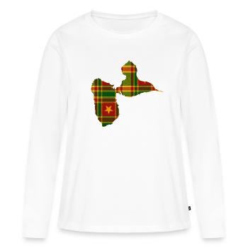 Guadeloupe - Women's Premium Organic Long Sleeve Shirt - white - Front - Julia (174cm)