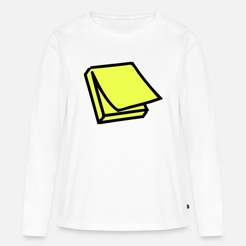 Postit - Frauen Premium Bio Langarmshirt - Weiß