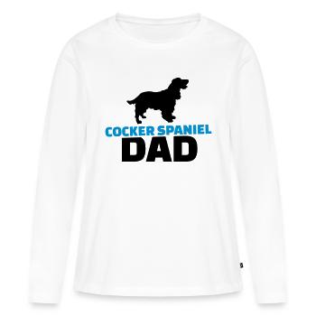 Cocker Spaniel - Frauen Premium Bio Langarmshirt - Weiß - Vorne - Julia (174cm)
