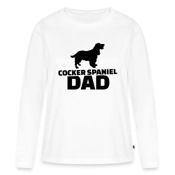 Cocker Spaniel - Frauen Premium Bio Langarmshirt - Weiß - Vorne - Julia (174cm)