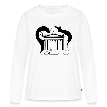 Griechischer Tempel - Frauen Premium Bio Langarmshirt - Weiß - Vorne - Julia (174cm)