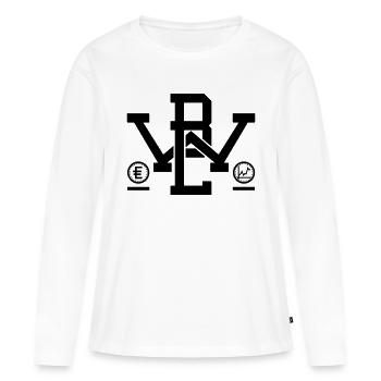 BWL - Big - Frauen Premium Bio Langarmshirt - Weiß - Vorne - Julia (174cm)