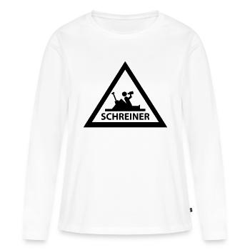 schreiner - Frauen Premium Bio Langarmshirt - Weiß - Vorne - Julia (174cm)