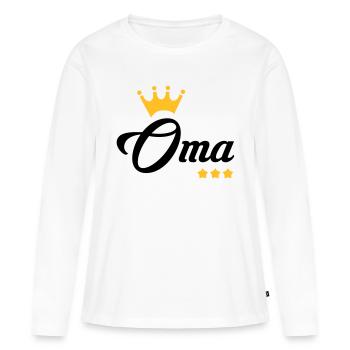 Grandma Gran Oma Grand-Mère Grand Mere - Women's Premium Organic Long Sleeve Shirt - white - Front - Julia (174cm)