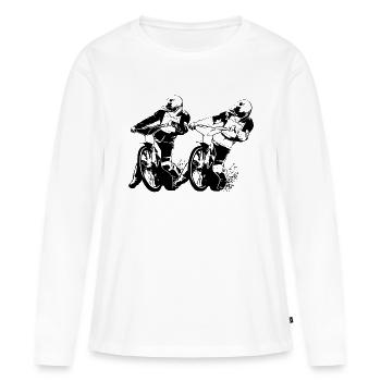 Speedway Racing - Women's Premium Organic Long Sleeve Shirt - white - Front - Julia (174cm)