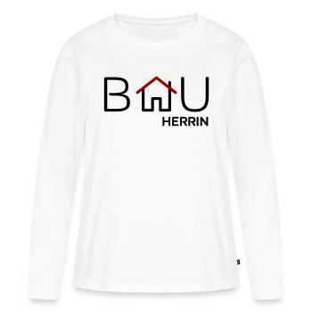 Bauherrin - Frauen Premium Bio Langarmshirt - Weiß - Vorne - Julia (174cm)