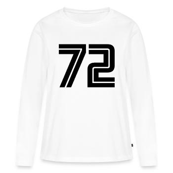 72 - Women's Premium Organic Long Sleeve Shirt - white - Front - Julia (174cm)