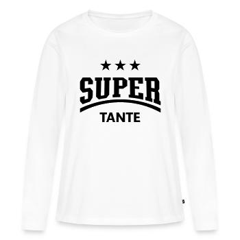 Super Tante - Women's Premium Organic Long Sleeve Shirt - white - Front - Julia (174cm)