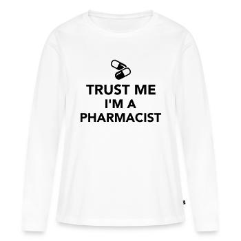 Apotheker - Frauen Premium Bio Langarmshirt - Weiß - Vorne - Julia (174cm)