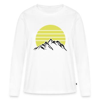 Mountains Mountains Mountains 1 - Women's Premium Organic Long Sleeve Shirt - white - Front - Julia (174cm)