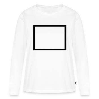 cadre pour image_2_1 - T-shirt manches longues Premium bio Femme - blanc - Devant - Julia (174cm)