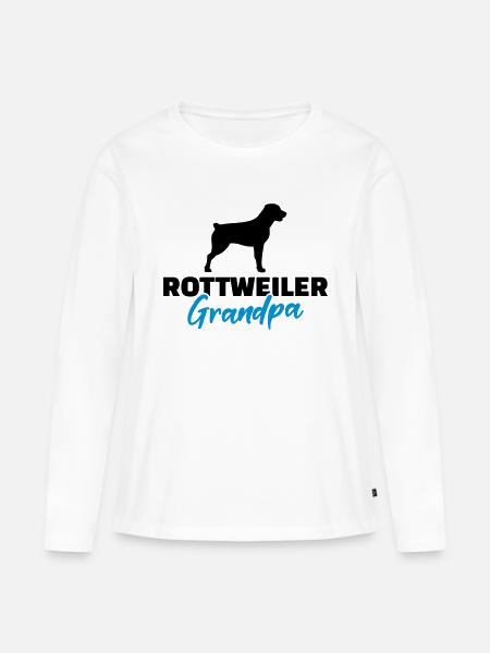 Rottweiler - Frauen Premium Bio Langarmshirt - Weiß