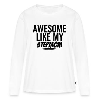 Großartig wie meine Stiefmutter - Frauen Premium Bio Langarmshirt - Weiß - Vorne - Julia (174cm)