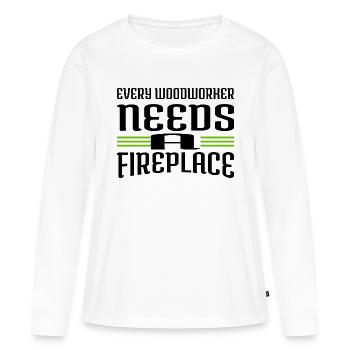 Jackhammer Apprentice Birthday Present - Women's Premium Organic Long Sleeve Shirt - white - Front - Julia (174cm)
