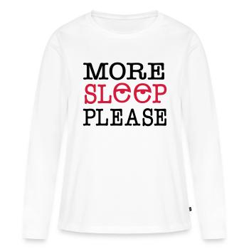 sleep - Women's Premium Organic Long Sleeve Shirt - white - Front - Julia (174cm)