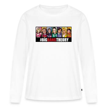 The Big Bang Theory Comic - Frauen Premium Bio Langarmshirt - Weiß - Vorne - Julia (174cm)