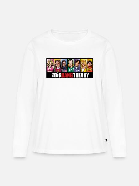 The Big Bang Theory Comic - Women's Premium Organic Long Sleeve Shirt - white