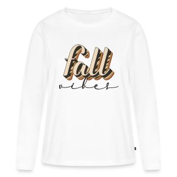 Fall Vibes - Women's Premium Organic Long Sleeve Shirt - white - Front - Julia (174cm)
