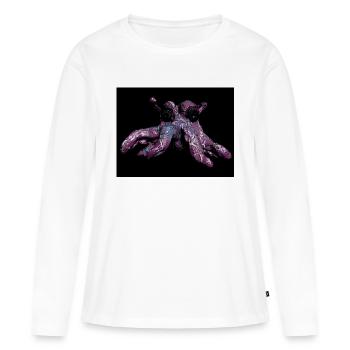 Pieuvre pieuvre - T-shirt manches longues Premium bio Femme - blanc - Devant - Julia (174cm)