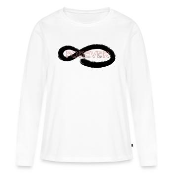 Forever - Women's Premium Organic Long Sleeve Shirt - white - Front - Julia (174cm)
