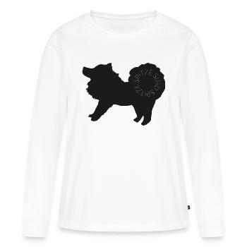 Spitze sind spitze! Black - Frauen Premium Bio Langarmshirt - Weiß - Vorne - Julia (174cm)