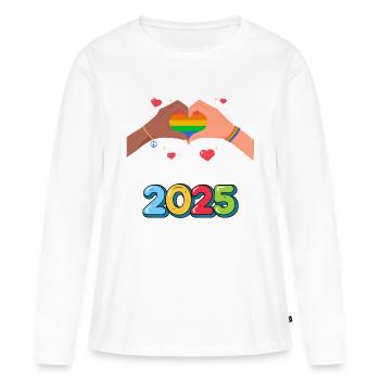 Pride Month - Women's Premium Organic Long Sleeve Shirt - white - Front - Julia (174cm)