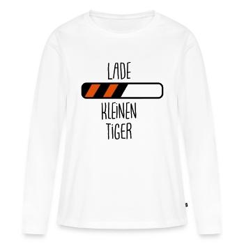 Lade... kleinen Tiger - Frauen Premium Bio Langarmshirt - Weiß - Vorne - Julia (174cm)