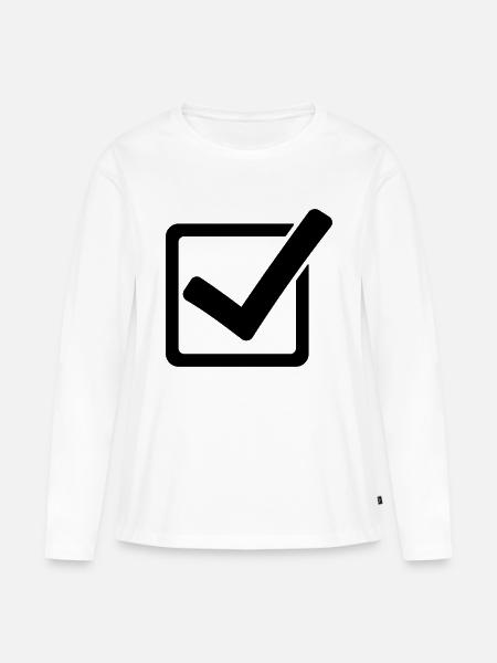 Haken - Frauen Premium Bio Langarmshirt - Weiß