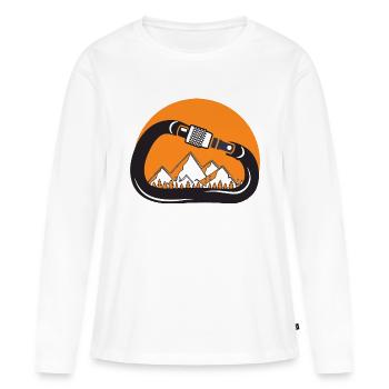 Rock Climbing - T-shirt manches longues Premium bio Femme - blanc - Devant - Julia (174cm)