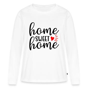 Home sweet home - Women's Premium Organic Long Sleeve Shirt - white - Front - Julia (174cm)