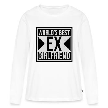 worlds best ex girlfriend - Frauen Premium Bio Langarmshirt - Weiß - Vorne - Julia (174cm)