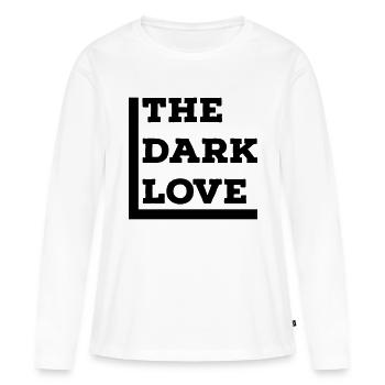 Dark Love - Frauen Premium Bio Langarmshirt - Weiß - Vorne - Julia (174cm)