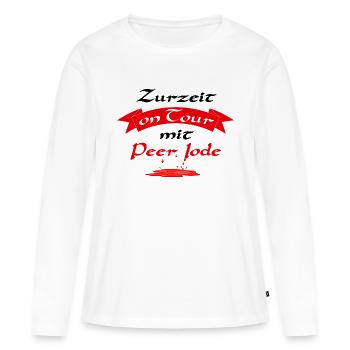 Periode - Peer Iode - Frauen Premium Bio Langarmshirt - Weiß - Vorne - Julia (174cm)