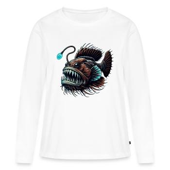 Frogfish Frogfish Anglerfish Angler - Women's Premium Organic Long Sleeve Shirt - white - Front - Julia (174cm)
