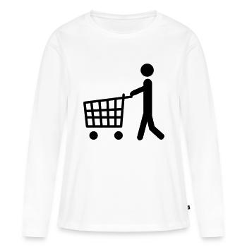 Shopping - Women's Premium Organic Long Sleeve Shirt - white - Front - Julia (174cm)