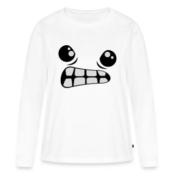Look Evil Comic - Women's Premium Organic Long Sleeve Shirt - white - Front - Julia (174cm)