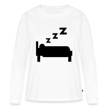 sleep - Women's Premium Organic Long Sleeve Shirt - white - Front - Julia (174cm)