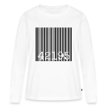 marathon - T-shirt manches longues Premium bio Femme - blanc - Devant - Julia (174cm)