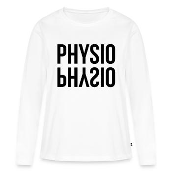 Physio - T-shirt manches longues Premium bio Femme - blanc - Devant - Julia (174cm)