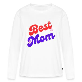 Best Mom - Frauen Premium Bio Langarmshirt - Weiß - Vorne - Julia (174cm)