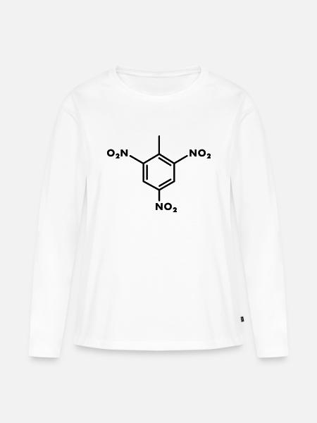 TNT molekül - Frauen Premium Bio Langarmshirt - Weiß