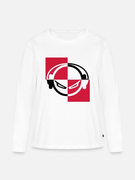 dj - T-shirt manches longues Premium bio Femme - blanc